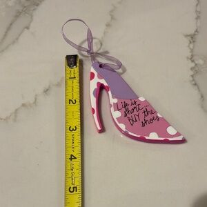 Stanley Pink and Purple Polka Dot Shoe Ornament